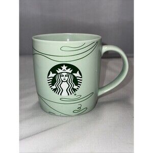 2020 Starbucks Green Siren Logo Mug Mint Green Logo Coffee Cup Mermaid 12 oz.